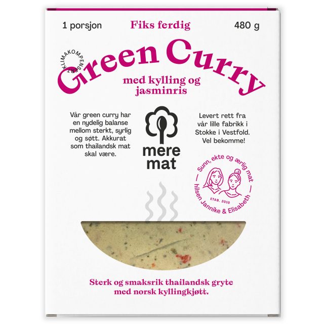 Green curry gryterett